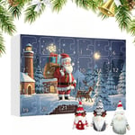 Cartoon Figurine Christmas Advent Calendar 24 Days Gnome Collection Calendar