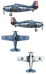 Trumpeter 06202 - 1:3 50 Grumman F4F-4 Wildcat - Neuf