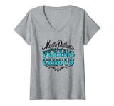 Monty Python Official Flying Circus Blue V-Neck T-Shirt