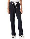 Amazon Essentials Pantalon de Pyjama d’Intérieur en Éponge Légère Femme, Noir, S