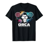 Funny Orca Lifting Weights Gym Workout Animal Fitness Orca T-Shirt