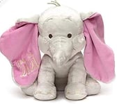 Disney Store Official Dumbo 2021 Baby Soft Toy, 21cm/8”, Iconic Cuddly Plush Toy in Seated Position with Embroidered Detail on Ear “Born in 2021”, Suitable for All Ages