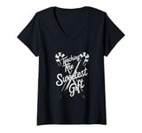 Womens Teaching: The Sweetest Gift V-Neck T-Shirt