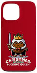 Coque pour iPhone 13 Pro Max Pudding de Noël Reine drôle de pudding aux prunes dessert britannique