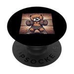 Meilleur art de boxe pour enfants, hommes, femmes, gants de boxe, ours de sport PopSockets PopGrip Adhésif