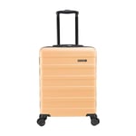 Cabin Max Anode 55x40x20 cm Hand Luggage Suitcase - Lightweight, Hard Shell, Suitcase Hand Luggage Trolley with 4 Wheels, 3-Digit Lock (Peach)