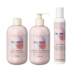 INEBRYA Kit ice cream Dry-T shampoo 300ml + conditioner 300ml+ Crème 200ml