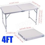 Picnic Folding Camping Table Aluminium Portable Party BBQ Tables Indoor Outdoor