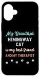 iPhone 16 Plus Hemingway Polydactyl Cat Owner Lover Therapist And Friend Case