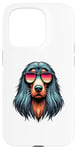 Coque pour iPhone 15 Pro Rétro Lunettes De Soleil Afghan Hound Balkh Hound