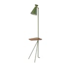 Warm Nordic - Cone Floor Lamp with Table, Pine Green - Leselamper - Svend Aage Holm-Sørensen - Grønn