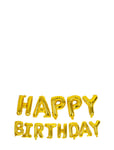 Joker Foil Balloon Gold Text Happy Birthday Multi/patterned