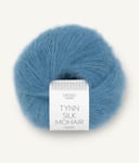 6042 Tynn Silk Mohair Mørk Himmelblå