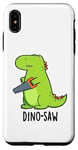 Coque pour iPhone XS Max Dino-saw Jeu de mots drôle dinosaure