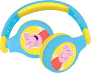 LEXIBOOK Bluetooth Headphones Stereo Wired Wireless Kid Safe Foldable PEPPA PIG