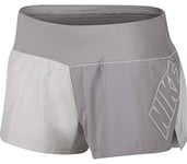 Nike Women W NK Short Crew Sd Shorts - Vast Grey/Reflective Silver, Large