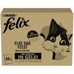 Felix Tendres Effilés Sélection Mixte : Bœuf, Poulet, Thon, Cabillaud - 80x85g