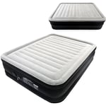 Froadp - Matelas Gonflable Lit à Air Autogonflant avec Pompe Électrique Intégrée et Sac pour Camping et l'Utilisation Intérieure à Domicile (Double,