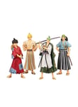 4 kpl 18cm One Piece Anime figuuri Luffy Zoro Chopper Nami Toimintafiguuri Land of Wano Lelut