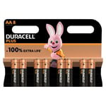 Alkaliska Batterier DURACELL LR06 LR6 AA 1.5V (8 pcs)