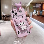 Kawaii Kuromi Cartoon Telefonfodral för Iphone 14 13 12 11 Pro Max Mini Xr X Xs Max 8 7 Plus Se Anti-fall Skydd A3 A3 For iphone 7 or 8