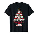 Field Hockey Christmas Tree Lights Funny Field Hockey Xmas T-Shirt