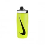 Nike Unisex Refuel Gripped Water Bottle (Volt/Black) - Neon - One Size