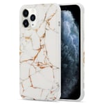 White Flow Gold Marble Imd -Kotelo, Joka On Yhteensopiva Iphone 13 Pro Max -Puhelimen Kanssa