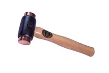 Thor Hammer  Copper Hide Two Replaceable Faces wood handle Mallet Head Size 2