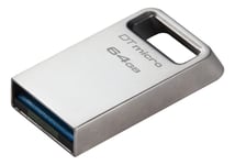 kingston DataTraveler micro USB Memory, 64GB, silver