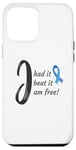 Coque pour iPhone 14 Pro Max Dire inspirant : « I Had It I Beat It I'm Free Colon Cancer »