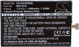 Batteri CA325685G för Acer, 3.8V, 1900 mAh