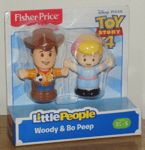 Fisher Price Little People - Toy Story 4 Woody & Bo Peep Figures - BRAND NEW