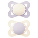 MAM Original Soother 2-6 Months (Pack of 2) Silicone Teat With Travel Case