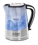 Russell Hobbs Brita Filter Purity 1.5L , Fast boil 3KW Electric Cordless Kettle for cleaner, clearer water (Brita Maxtra+ Cartridge inc with replacement reminder, Perfect pour spout, Plastic) 22851