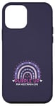 Coque pour iPhone 12 mini Purple Up pour enfants militaires, arc-en-ciel violet