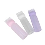 3 Pcs Hot Hair Color Applicator Bottles,Root Comb Applicator Bottle, Hair Dye