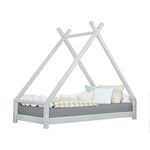 Benlemi Lit tipi Enfant TAHUKA 120 x 180 Gris Clair