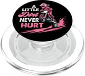 a little dirt never hurt girls dirt bike motocross women PopSockets PopGrip for MagSafe