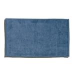 Möve Bamboo Luxe Tapis de Bain 50% coton/50% Viscose en Cellulose de Bambou, Bleu Acier 50 x 80 cm