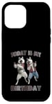 Coque pour iPhone 12 Pro Max Aujourd'hui, c'est mon anniversaire, Husky Friends Fun