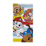 Character World Official Paw Patrol Kids Towel | Super Soft Feel, Heya Design Marshall, Chase, Rubble & Skye | Perfect The Home, Bath, Beach & Swimming Pool | One Size 70cm x 140cm