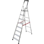 Escabeau Pro HAILO - 8 marches antidérapantes - Tablette porte-outils - Charge 150kg - Hauteur 3m64 max