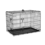 Ribelli Cage de Transport Pliante pour Chiens, Chats, Chiots, Chatons et Animaux Domestiques Caisse de Transport, Taille:XXL 107x77x71 cm