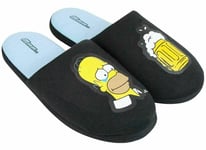 The Simpsons Homer Black Slip-on Mule Men's Adult House Slippers