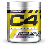 C4 Original Beta Alanine Sports Nutrition Bulk Pre Workout Powder for Men & Women | Best Pre-Workout Energy Drink Supplements | Creatine Monohydrate | Cosmic Rainbow | 60 Servings