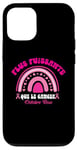 Coque pour iPhone 15 Pro Octobre Rose 2024 Ruban Cancer Du Sein Arc-En-Ciel