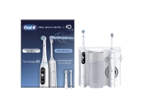 Oral-B iO6 & OxyJet, Voksen, Roterende vibrerende Tannbørste, Daglig stell, Gum omsorg, Intense, Sensitiv / Myk, Super sensitive, Hvit, 2 min, Batteri