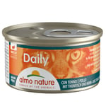 Dobbel!Almo Nature Daily Menu 6 x 85 g - Mousse med tunfisk og kylling