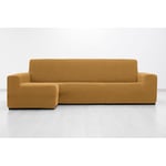 MAXIFUNDAS FUNDAS DE SOFA & CHAISE LONGUE. Housse de canapé d'angle Super élastique, avec accoudoir Gauche Long, Jaune